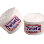 TWINS（ツインズ) バンテージ ホワイト 伸縮タイプ 5cm×4.8M ２個１セット ムエイタイ ボクシング MMA 格闘技 グローブ